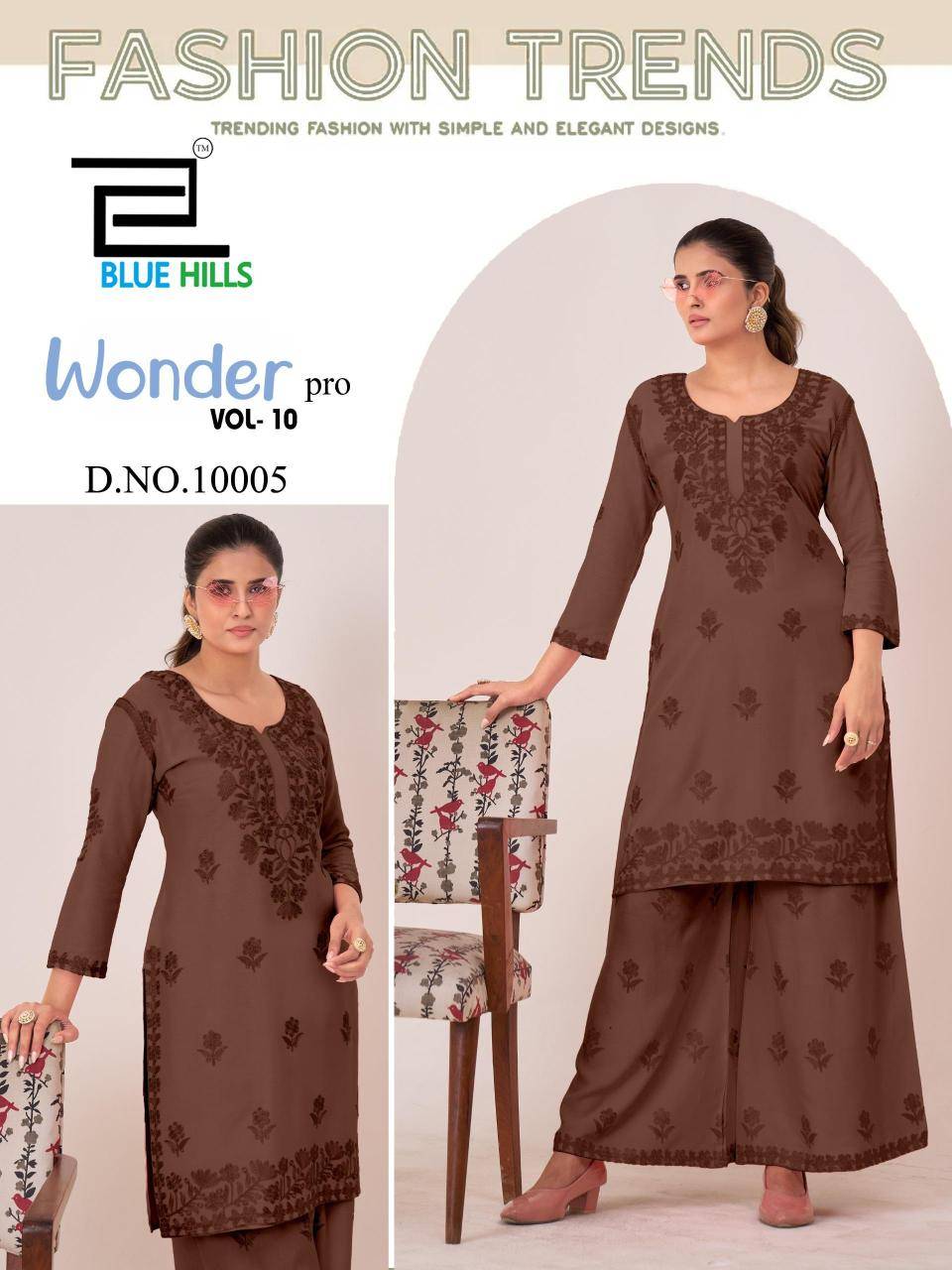 Blue hills wonder pro vol 10 Wholesale Kurti shops in Gujarat